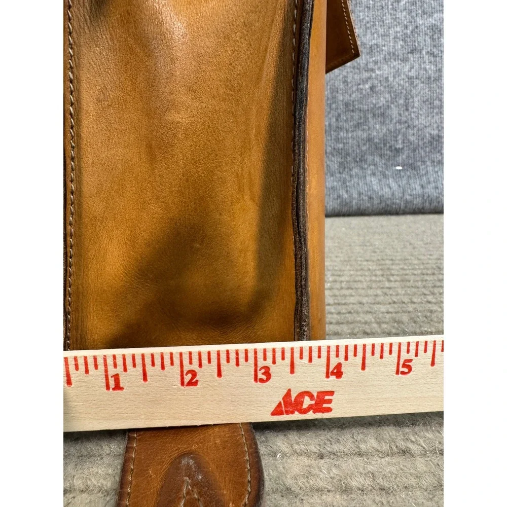 Hartmann Vintage Belting Leather Briefcase Messenger Bag Tan Heritage Laptop Bag